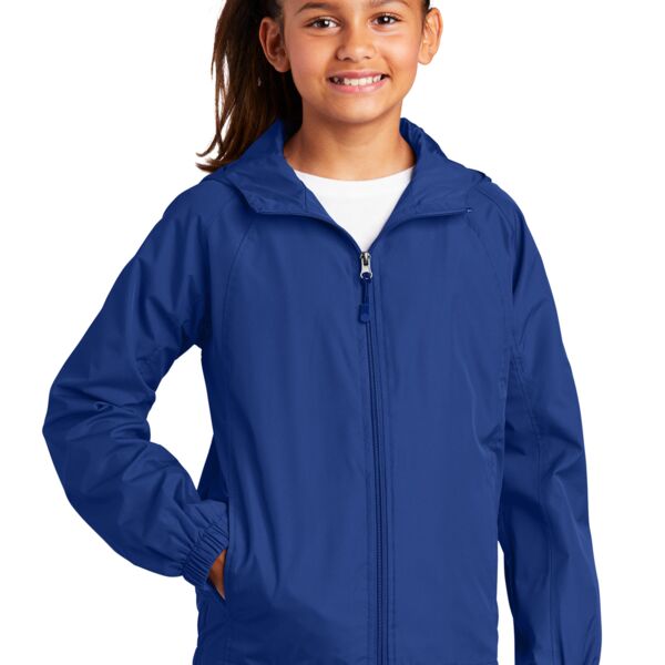 Youth Hooded Raglan Jacket Thumbnail