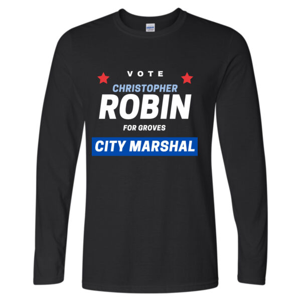 Robin - City Marshall  - Softstyle® Long Sleeve T-Shirt Thumbnail