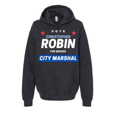 Robin - City Marshall  - Softstyle® Hooded Sweatshirt Thumbnail