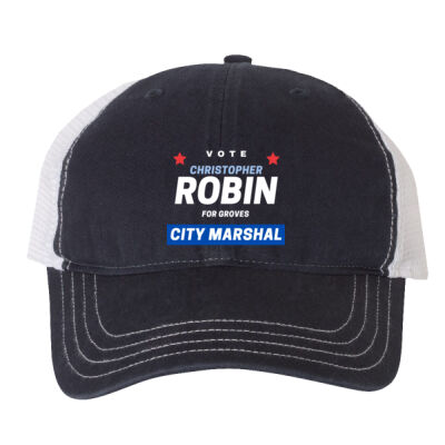 Robin - City Marshall - Garment-Washed Trucker Cap Thumbnail