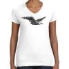 Women's Fine Jersey V-Neck Tee Thumbnail