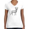 Women's Fine Jersey V-Neck Tee Thumbnail