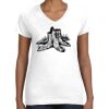 Women's Fine Jersey V-Neck Tee Thumbnail