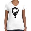 Women's Fine Jersey V-Neck Tee Thumbnail