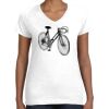 Women's Fine Jersey V-Neck Tee Thumbnail