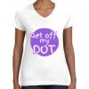 Women's Fine Jersey V-Neck Tee Thumbnail